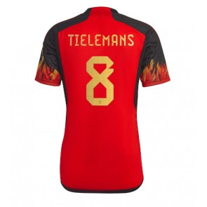 Belgien Youri Tielemans #8 Hjemmebanetrøje VM 2022 Kort ærmer